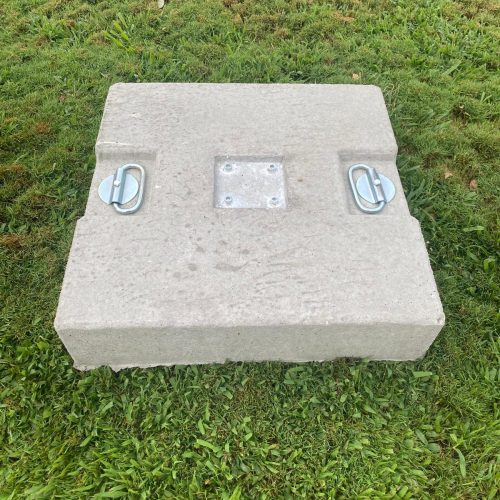 50X50X11 GRIGIA 4 FORI CENTRALI